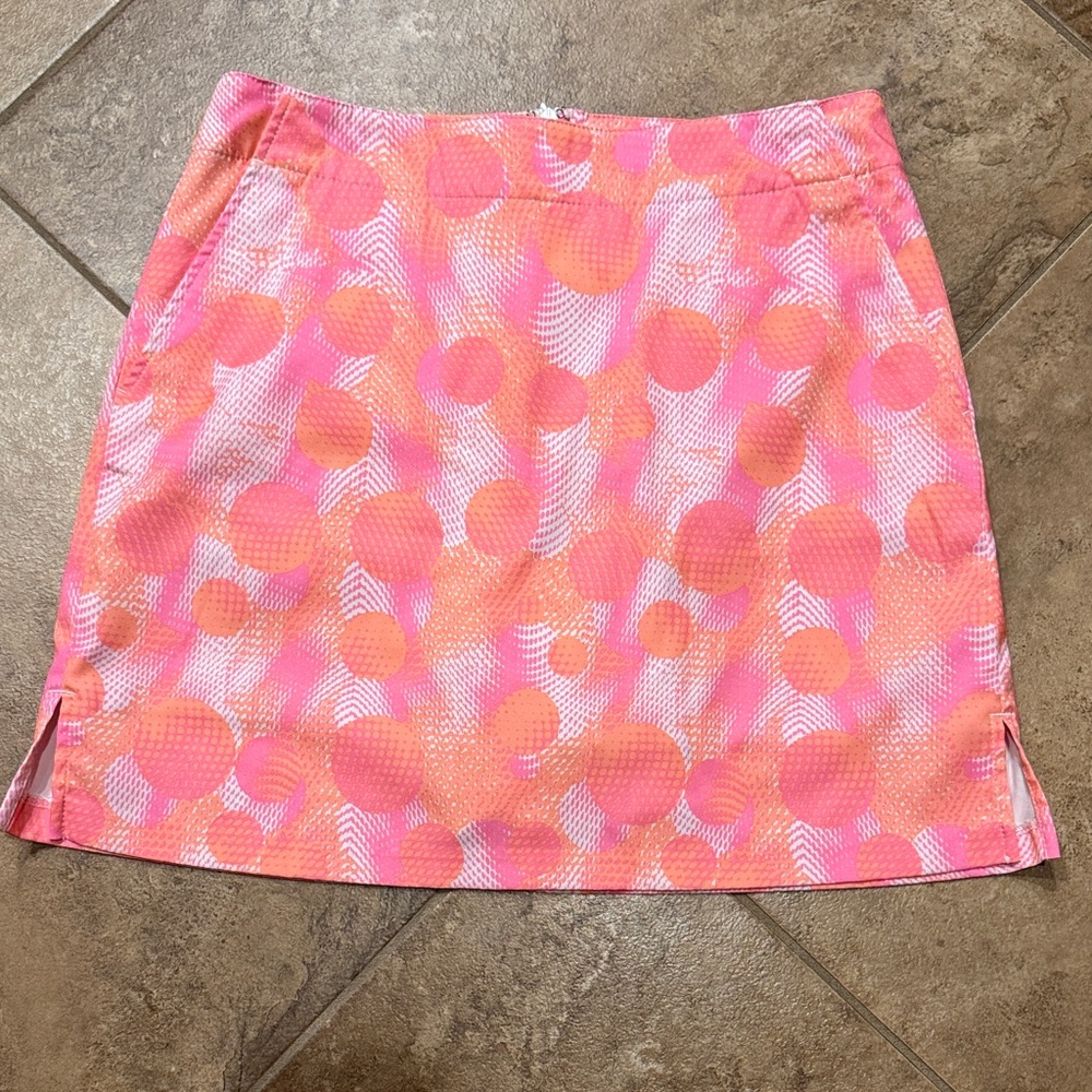 Lady Hagen Pink and Orange Mini Skirt